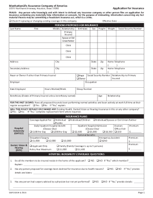 Fillable Online Disability Initial Claim Form Manhattan Life Fax