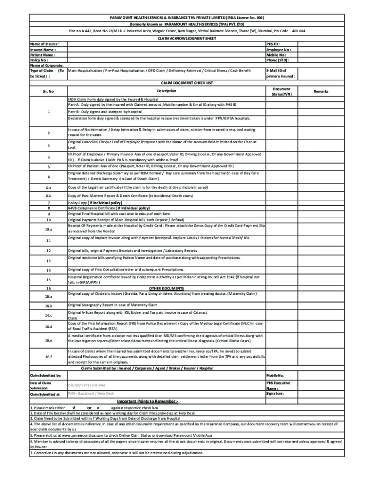 Fillable Online Health Claim Form Part B pdf Fax Email Print PdfFiller