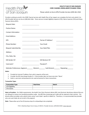 Fillable Online HEALTH PLAN OF SAN JOAQUIN Fax Email Print PdfFiller