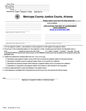 Fillable Online Justicecourts Maricopa Small Claims Answer Maricopa 