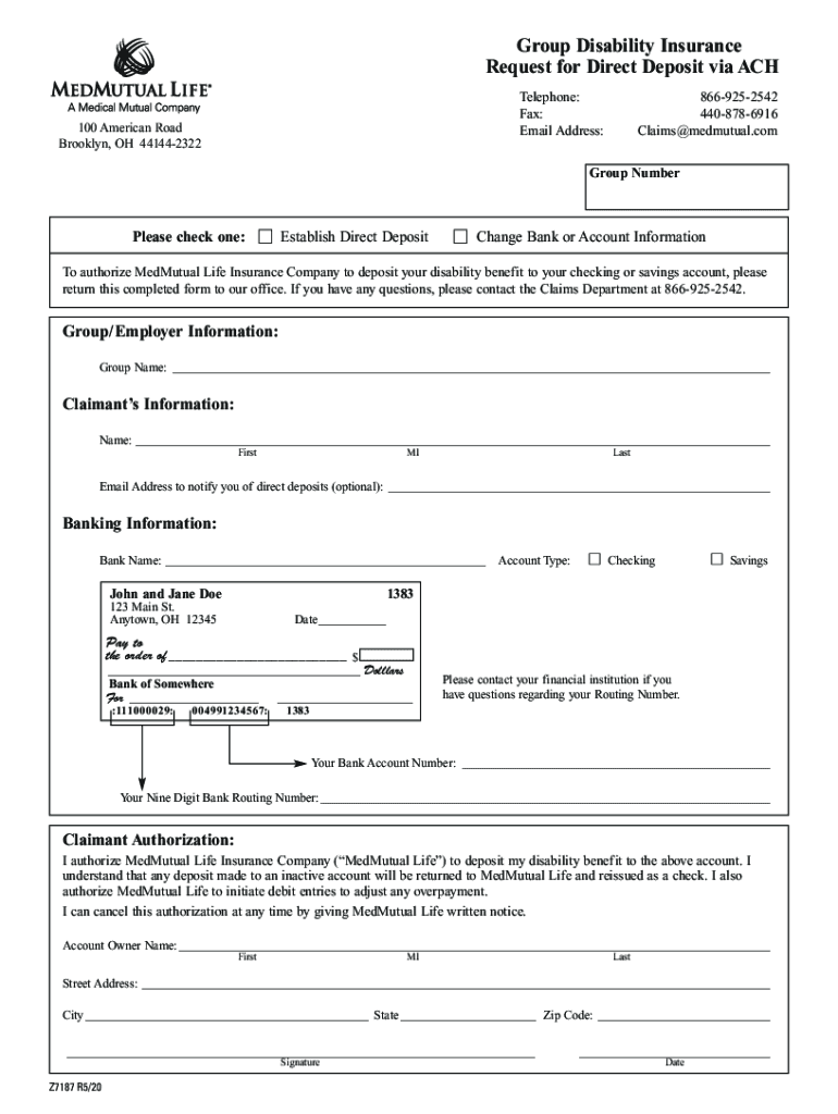 Fillable Online Medical Mutual Health Insurance Claim Form Fax Email 