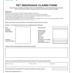 Fillable Online PET INSURANCE CLAIMS FORM Fax Email Print PdfFiller