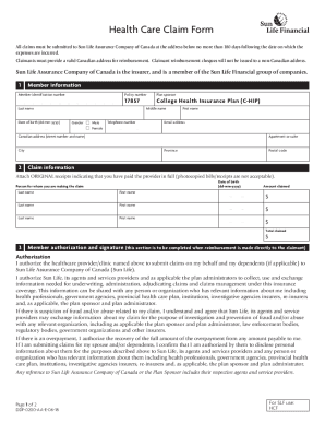 Fillable Online Sunlife Claim Forms Fill Out And Sign Printable PDF 