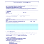 Fillable Online Travel Insurance Claim Axa Schengen Fax Email Print