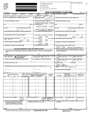 Fillable Online UHC Medical Claim Form Your Transocean Benefits Fax 