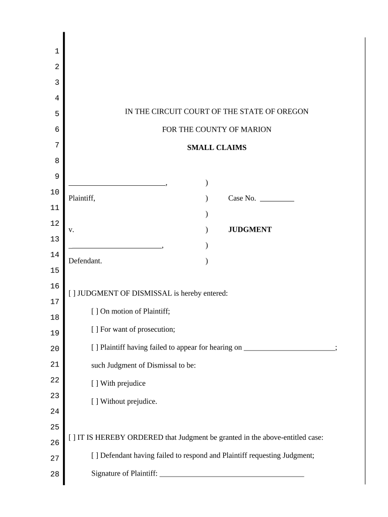 Fillable Small Claims Forms In Florida Printable Forms Free Online