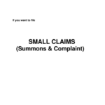 Fillable Small Claims Summons Complaint Forms Maricopa County