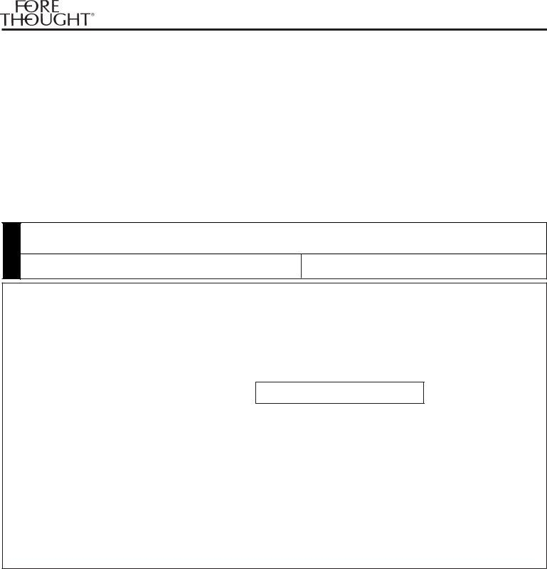 Forethought Life Insurance Claim PDF Form FormsPal