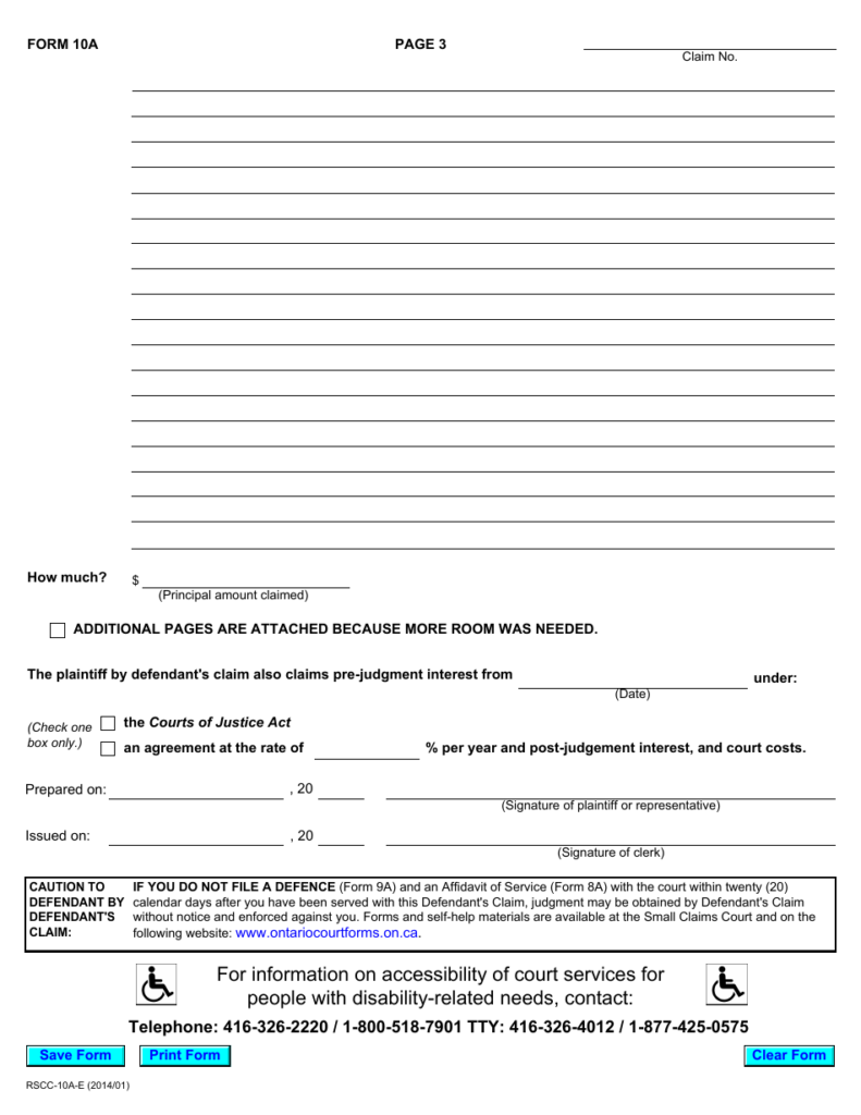 Form 10A Fill Out Sign Online And Download Fillable PDF Ontario 