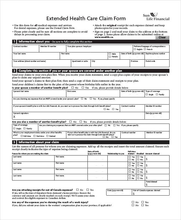 FREE 40 Claim Forms In PDF Excel MS Word