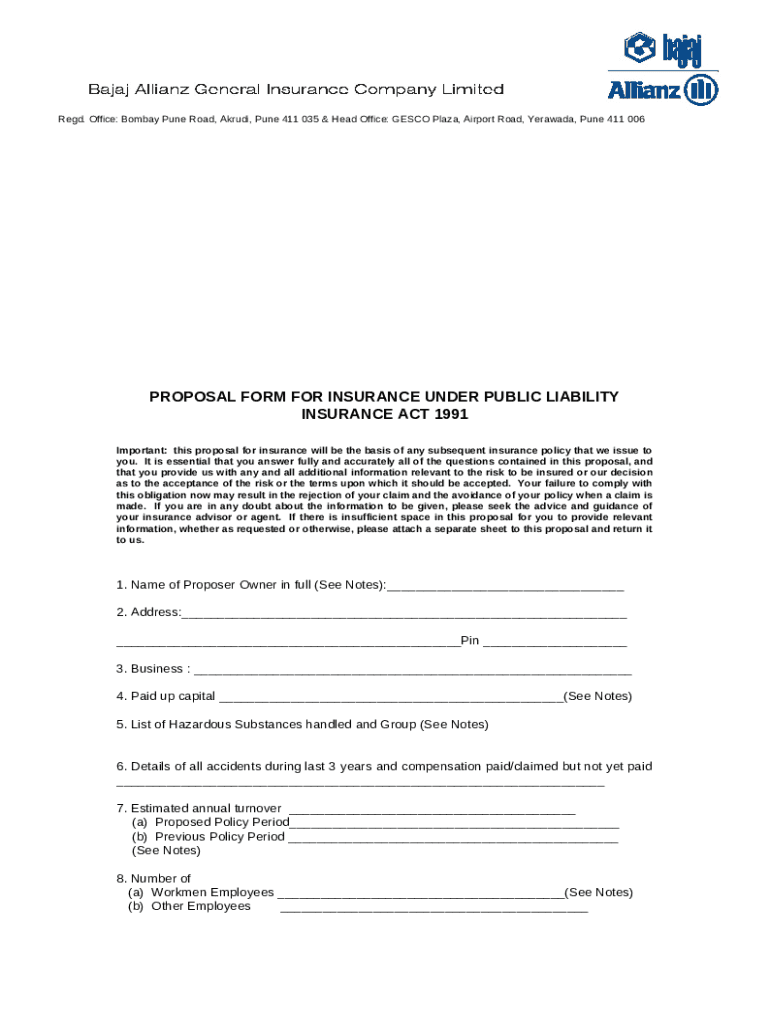 Free Bajaj Allianz Accident Claim PDF Template Doc Template PdfFiller