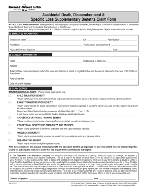 Great West Life Death Claim Form Fill And Sign Printable Template Online