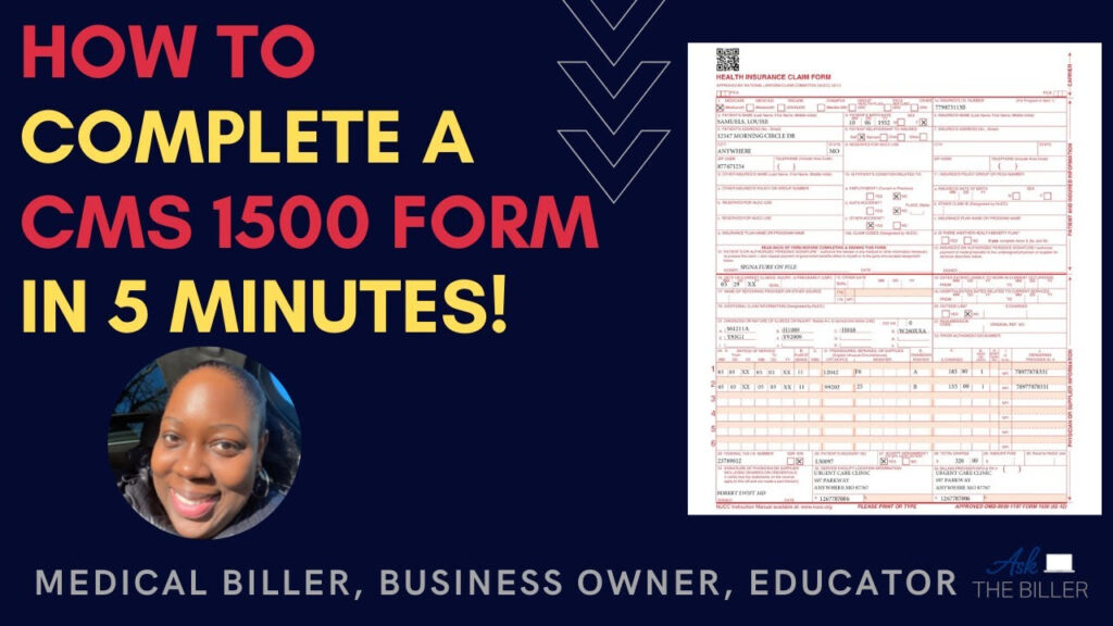 How To Complete A CMS 1500 Claim Form In 5 Minutes YouTube