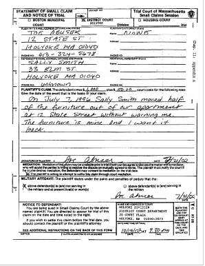 How To Fill Claim Form From Small Claim Court Fill And Sign Printable 