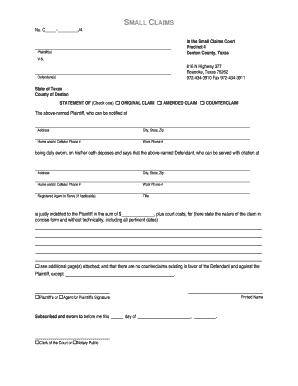 How To Fill Out Small Claims Form Florida ClaimForms