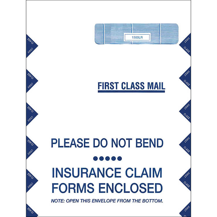 Insurance Claim Form Mailing Envelopes MedicalCodingBooks