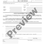 Kentucky Small Claims Complaint Ky Small Claims Court Forms US