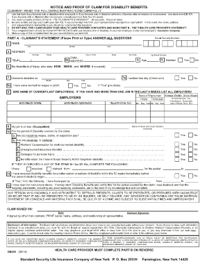 Life Insurance Claim Form Fill And Sign Printable Template Online