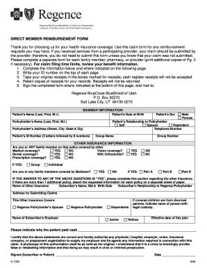 Medical Claim Form Blue Cross Blue Shield Templates Fillable 