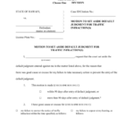 Motion To Set Aside Judgment Example Fill Out Sign Online DocHub