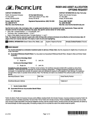 Pacific Life Annuity Forms