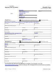 Plaintiff 39 s Claim Form 7A Ontario How To File And What To Course Hero