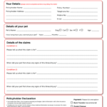 Printable Nationwide Pet Insurance Claim Form Printable Forms Free Online