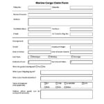 Printable Ship Claim Form