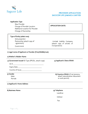 Sagicor Health Insurance Form Fill And Sign Printable Template Online