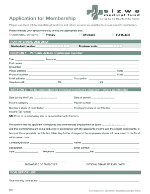 Sizwe Medical Aid Forms Fill And Sign Printable Template Online