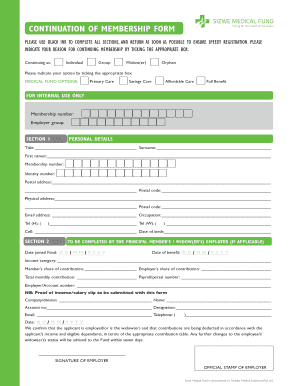 Sizwe Medical Aid Forms Fill And Sign Printable Template Online