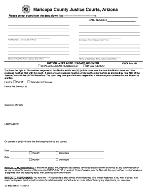 Small Claims Court Judgment Maricopa Form Fill And Sign Printable 