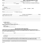 Small Claims Department Form Printable Pdf Download