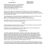 Small Claims Determination Form New York Division Of Tax Appeals