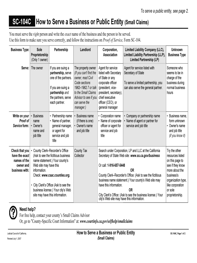 SMALL CLAIMS PACKET California Form Fill Out And Sign Printable PDF 