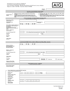 Travel Claim Form AIG my Fill And Sign Printable Template Online